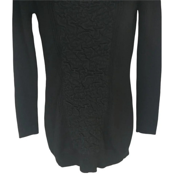 Suzy Shier Extra Long Black Knit Sweater, S - Picture 4 of 9